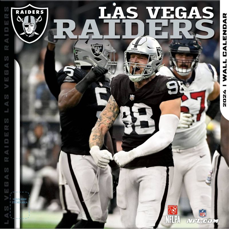 Las Vegas Raiders 2025 12x12 Team Wall Calendar Mr. WellTravelled