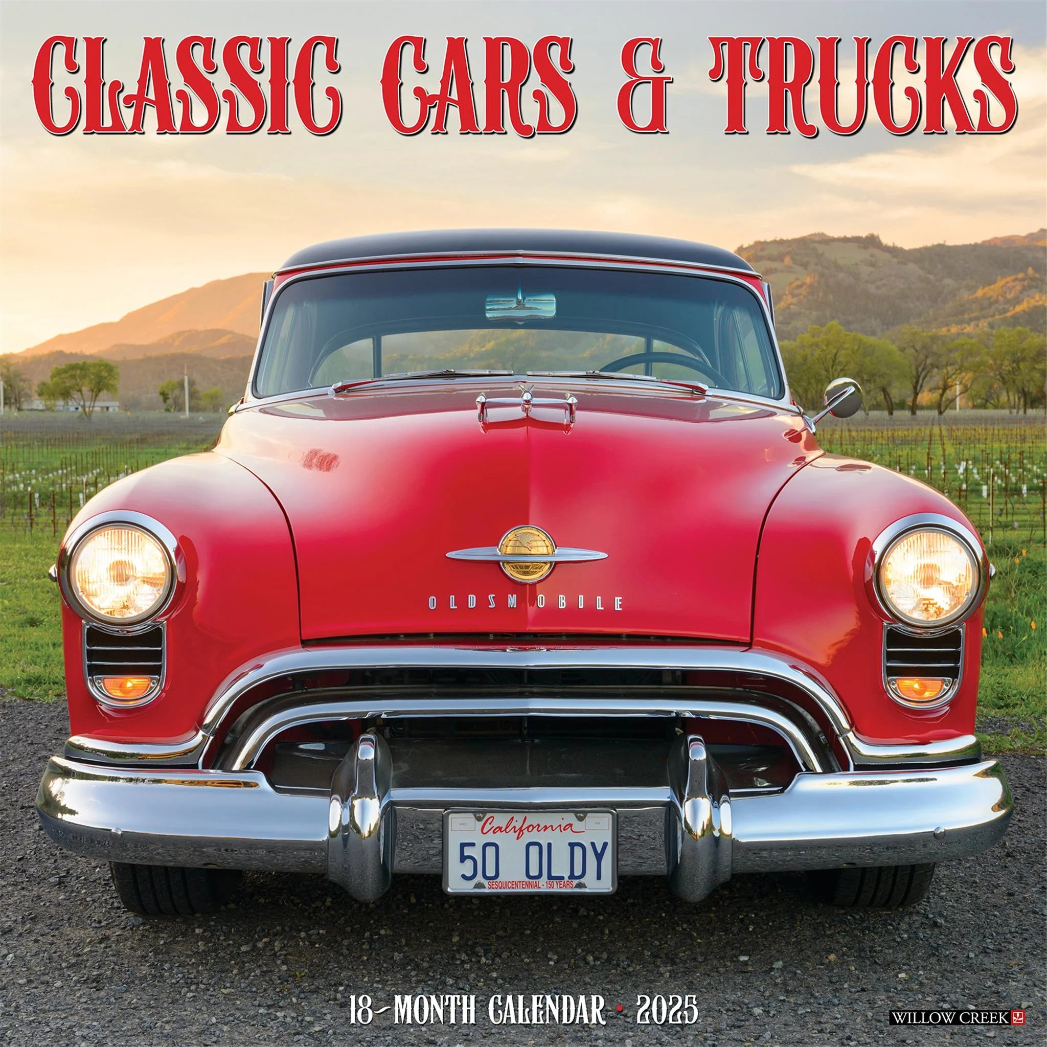 2025 Classic Cars & Trucks 12 X 12 Wall Calendar