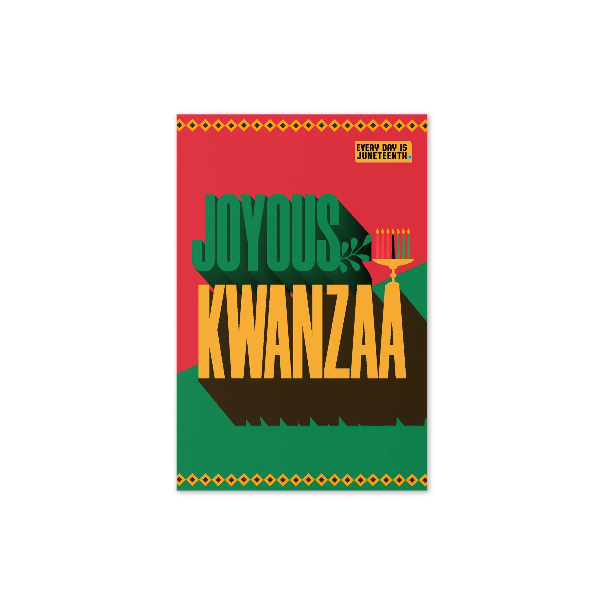 Joyous Kwanzaa greeting card