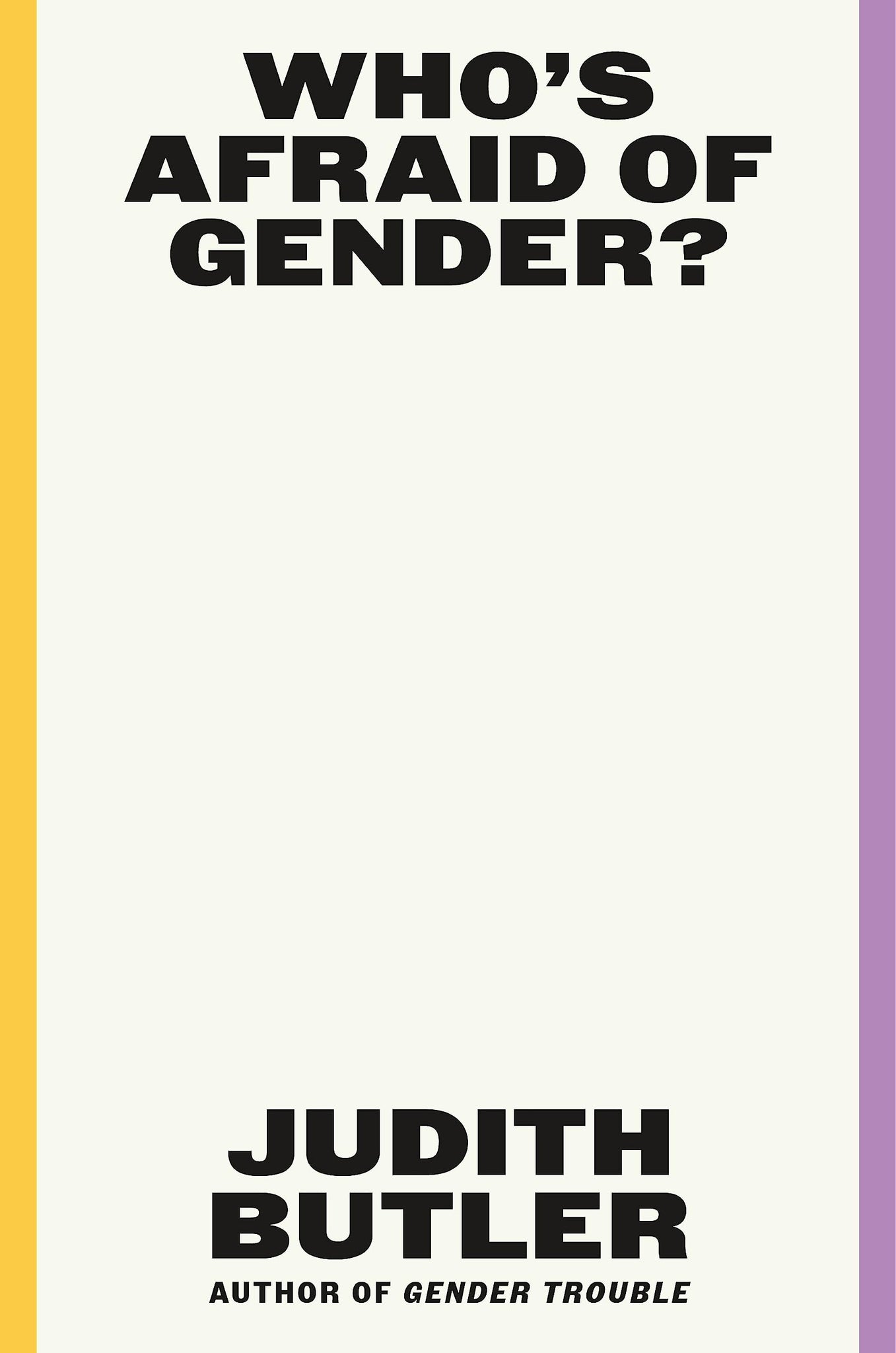 Who's Afraid of Gender? (Hardcover)